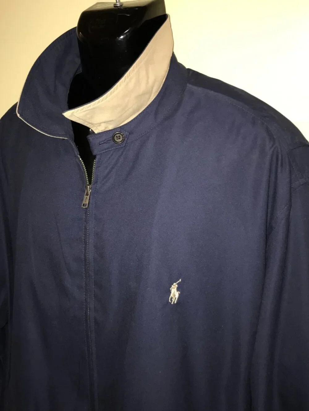 Men's Polo Ralph Lauren Harrington Bi Swing Jacket-Size 2XB BIG (Navy)